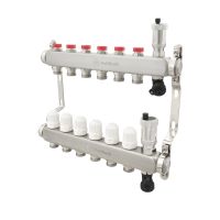 Колектор Polmark 1'x3/4' 6 виходів з повітровідвідником з термоклапанами без євроконусів