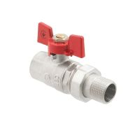 Кран кульовий з американкою Polmark STRONG ВЗ 1/2' метелик PSVC01