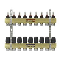 Колектор з витратомірами Raftec GOLD 1 'x9 LCR-1.9