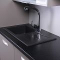 Мийка для кухні Fancy Marble TENNESSEE 770x430 Світло-чорний