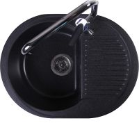 Мийка для кухні Fancy Marble YUTA 620x470 Світло-чорний