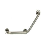 Поручень усиленный угловой пристенный Эверест Компани d 20м - 350x350 мм, арт. PV-03-20