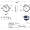 Мойка для кухни MIRAGGIO Malibu 517 Серый
