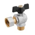 Кран кутовий з накидною гайкою Raftec PN50 ВЗ 1/2' метелик DRBM1