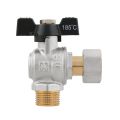 Кран кутовий з накидною гайкою Raftec PN50 ВЗ 1/2' метелик DRBM1