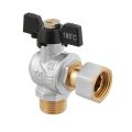 Кран кутовий з накидною гайкою Raftec PN50 ВЗ 1/2' метелик DRBM1