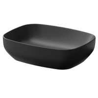 Раковина накладная Cersanit LARGA 50х38 см антрацит матовый, арт. K677-013