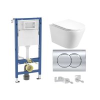 Інсталяція Geberit 458.133.21.3+ унітаз Venta EDGE + клавіша Delta01 хром