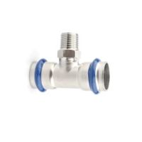 Трійник ASG INOX тип V press steel ЗЗ ф 28х1/2'