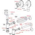 Сифон для пісуара Alcaplast A45B