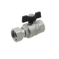 Кран прямий з накидною гайкою Raftec BLACK DN15 1/2' метелик PRB-1