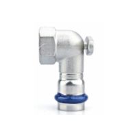 Коліно настінне ASG INOX тип V press steel  ф 18х1/2'