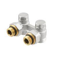 Узел Raftec нижнего подключения радиатора угловой 1/2'х3/4' HRKA11