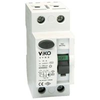 Диференційне реле VIKO 2P, 25А, 30мА, VTR2-2530