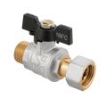 Кран прямой с накидной гайкой Raftec PN40 ВН 1/2' бабочка PRBM1