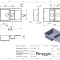 Мойка для кухни MIRAGGIO LaPas 790x490 Терра