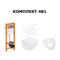 Комплект унитаз VENTA FOKUS+ Инст ZSP/M400/0/K KK pol+Клав.SSPP/110/0/К+.пан.AKC/108/0/T