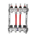 Колектор з витратомірами Raftec STEEL 1 'x4 RC03-04