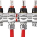 Колектор з витратомірами Raftec STEEL 1 'x4 RC03-04