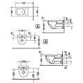 Унітаз підвісний Duravit Starck 3 з сидінням для осіб з обмеженими можливостями, арт. 2203090000