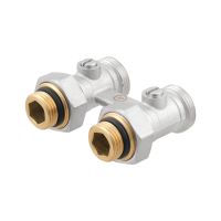 Узел нижнего подключения радиатора PLM  прямой 1/2'х3/4' HRVS11