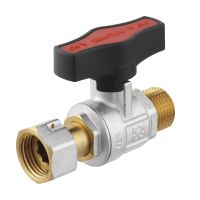 Кран шаровый с накидной гайкой Raftec GOLD PN64 ВН 1/2' GRGMS1