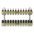 Коллектор с расходомерами Raftec GOLD 1'x12 LCR-1.12