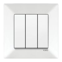 Вимикач VIKO Meridian 3 клавіші 90970068-WH