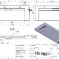 Умывальник Miraggio OLMOS 1200 белый матовый