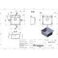 Мойка для кухни MIRAGGIO Bodrum 510x500 Жасмин