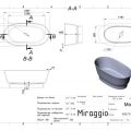Ванна Miraggio Molly глянец 160x81