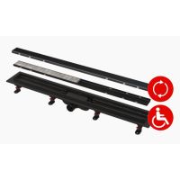 Трап лінійний Alcaplast 750 мм APZ19BLACK-750 DOUBLE