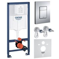 Комплект для подвесного унитаза GROHE Rapid SL 3в1 38772001+ звукоизолирующая прокладка 37131000