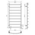 Рушникосушарка VENTA Edge 1000х500 EDW.100.50.9.O.O