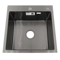 Мийка для кухні інтегрована VENTA Black 500x500 BVM5050B