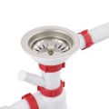 Сифон для кухни Polmark 3 1/2x40 с резьбовым выпуском, гофротрубой 40x40/50 мм PM 40 SF 20 07