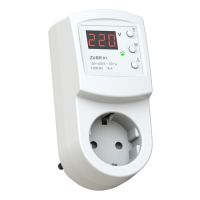 Реле напруги в розетку ZUBR R116y (16А, термозахист, Pro Model, журнал 100 спрацювань)