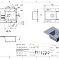 Мойка для кухни MIRAGGIO Bodrum 650x500 Белый