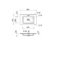 Умывальник мебельный VENTA Astra 80 см