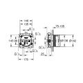 Душевая система Grohe Cubeo скрытого монтажа, черный матовый со SmartBox, арт 1053362430+35604000