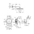 Душевая система Grohe Cubeo скрытого монтажа, черный матовый со SmartBox, арт 1053362430+35604000