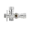 Кран приладовий вентильний Raftec Silver 1/2'х 1/2'х3/4' VBE010102