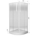 Душова кабіна Eger Tisza 200x80 599-021-A/1