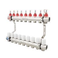 Колектор Polmark 1'x3/4' 9 виходів з термоклапанами та витратомірами PBMF109