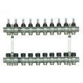 Коллектор с расходомерами Raftec STEEL 1'x10 RC03-10