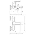 Смеситель для ванной Imprese Kucera 10105