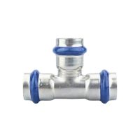 Трійник ASG INOX тип V press steel ф 42 мм