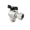 Кран кутовий з накидною гайкою Raftec PN40 ВЗ 3/4' метелик DRBM2