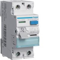 Диференційне реле (ПЗВ), 2 полюси, 40A, 30мА 6кА, тип A, Hager CDA240D