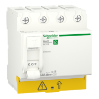 Дифференциальное реле 4P 63А,RESI9, 300mA, 6kA, А, Schneider (R9R65463)